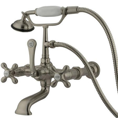 Kingston Brass Vintage Wall Mount Clawfoot Tub Filler with Hand Shower Clawfoot Tub Filler Kingston Brass